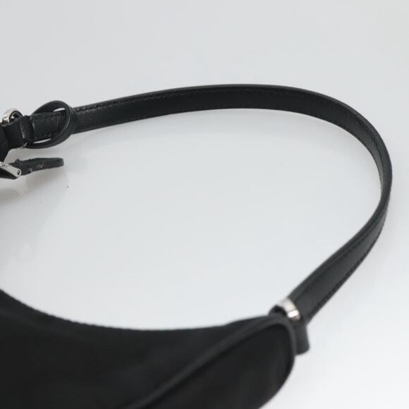 PRADA Shoulder Bag Nylon Black Silver - Picture 8 of 12